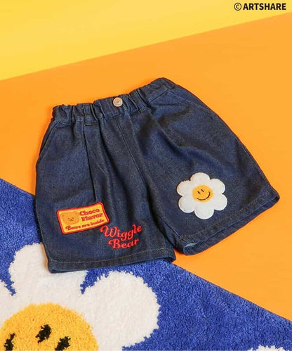 日本童裝 apres les cours x WIGGLE WIGGLE 牛仔短褲 80-130cm 男童款 夏季 PANTS