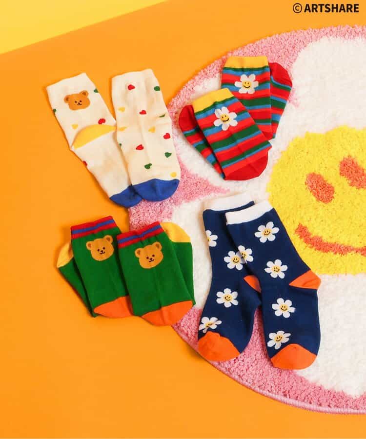 日本直送 apres les cours x WIGGLE WIGGLE 襪一對 10-21cm 襪系列