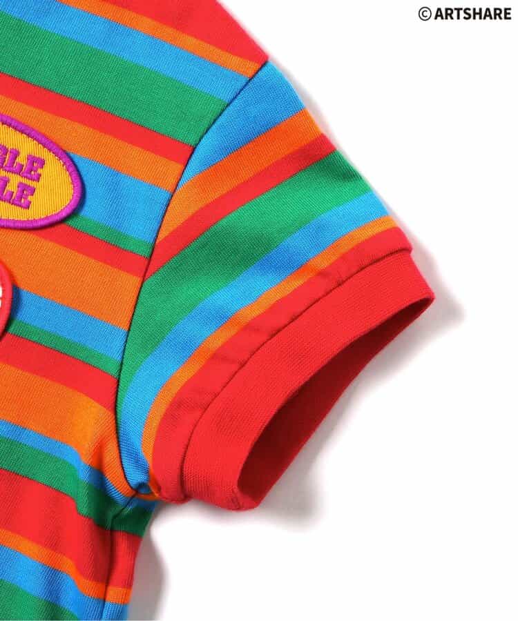 日本童裝 apres les cours x WIGGLE WIGGLE 間條polo衫 80-130cm 男童款 夏季 TOPS