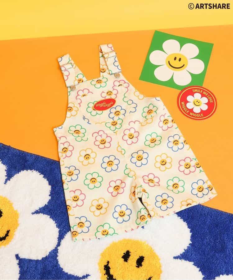 日本童裝 apres les cours x WIGGLE WIGGLE 背帶褲 80-120cm 男童款 夏季 Jumpsuit