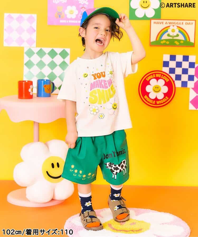 日本童裝 apres les cours x WIGGLE WIGGLE 可愛短褲 80-130cm 男童款/女童款 夏季 PANTS