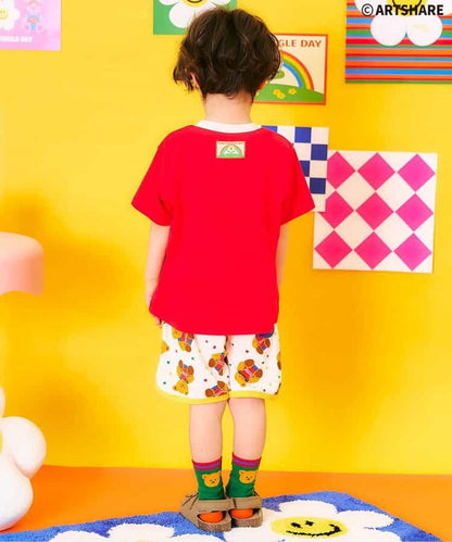 日本童裝 apres les cours x WIGGLE WIGGLE 印花上衣 80-130cm 男童款/女童款 夏季 TOPS