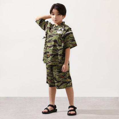 日本童裝 XLARG# KIDS 接觸冷感 日本甚平 日本和服 100-140cm 男童款 夏季 其他品牌童裝 TOPS PANTS 日本夏祭慶典特輯