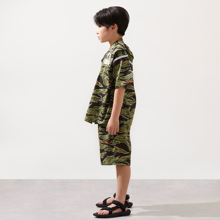 日本童裝 XLARG# KIDS 接觸冷感 日本甚平 日本和服 100-140cm 男童款 夏季 其他品牌童裝 TOPS PANTS 日本夏祭慶典特輯