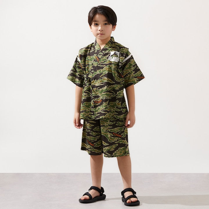 日本童裝 XLARG# KIDS 接觸冷感 日本甚平 日本和服 100-140cm 男童款 夏季 其他品牌童裝 TOPS PANTS 日本夏祭慶典特輯