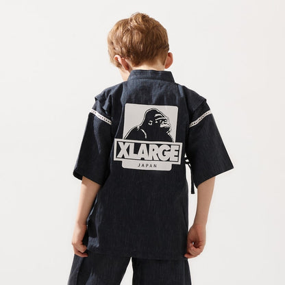 日本童裝 XLARG# KIDS 接觸冷感 日本甚平 日本和服 100-140cm 男童款 夏季 其他品牌童裝 TOPS PANTS 日本夏祭慶典特輯