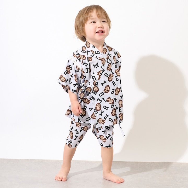 日本童裝 XLARG# KIDS 接觸冷感 日本甚平 日本和服 80-130cm 男童款 夏季 其他品牌童裝 TOPS PANTS 日本夏祭慶典特輯