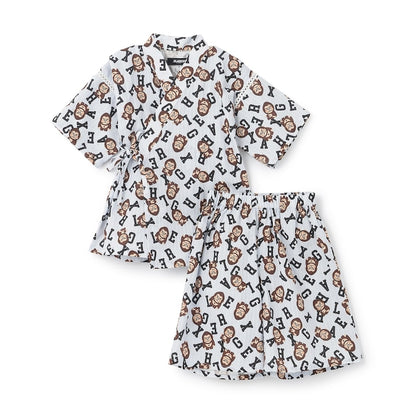 日本童裝 XLARG# KIDS 接觸冷感 日本甚平 日本和服 80-130cm 男童款 夏季 其他品牌童裝 TOPS PANTS 日本夏祭慶典特輯
