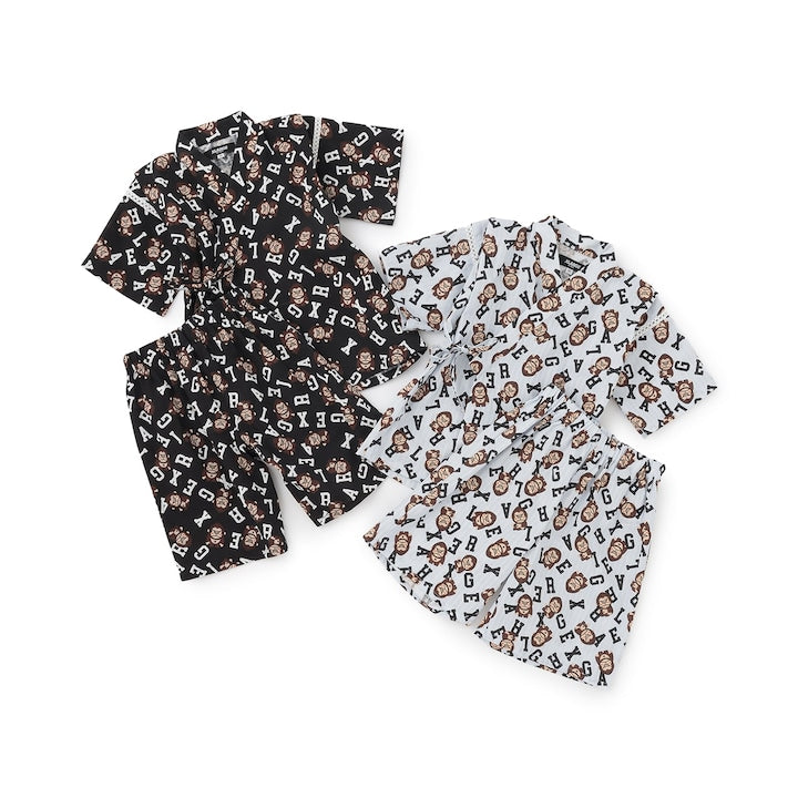 日本童裝 XLARG# KIDS 接觸冷感 日本甚平 日本和服 80-130cm 男童款 夏季 其他品牌童裝 TOPS PANTS 日本夏祭慶典特輯