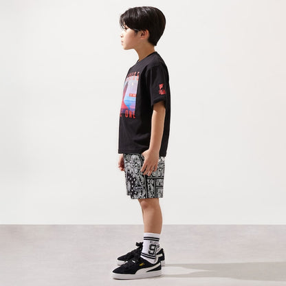 日本童裝 XLARGE KIDS 防UV 接觸冷感 照片印花短袖上衣 90-140cm 男童款 夏季 TOPS