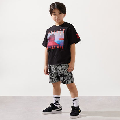 日本童裝 XLARGE KIDS 防UV 接觸冷感 照片印花短袖上衣 90-140cm 男童款 夏季 TOPS