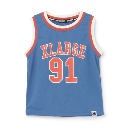日本童裝 XLARGE KIDS 編號網眼印花背心 90-140cm 男童款 夏季 TOPS