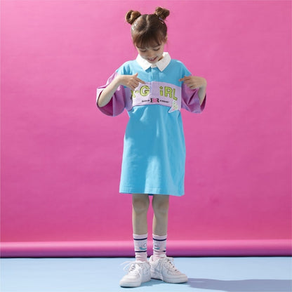 日本童裝 X-girl Stages x BASKIN ROBBINS polo連身裙 90-140cm 女童款 夏季 DRESSES