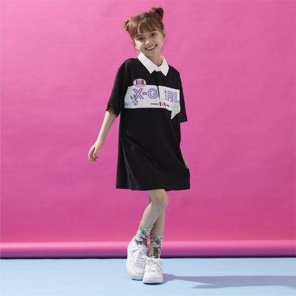 日本童裝 X-girl Stages x BASKIN ROBBINS polo連身裙 90-140cm 女童款 夏季 DRESSES