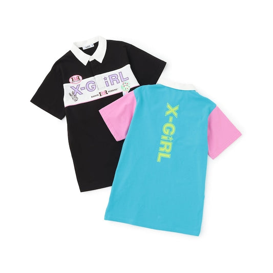 日本童裝 X-girl Stages x BASKIN ROBBINS polo連身裙 90-140cm 女童款 夏季 DRESSES