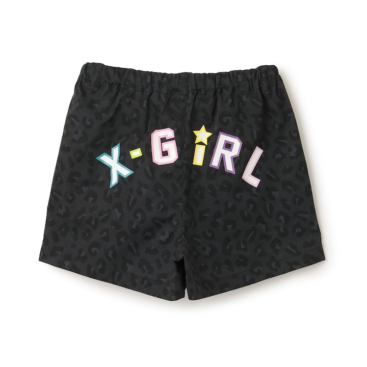 日本童裝 X-girl Stages 防UV 接觸冷感 吸水速乾 遮熱 花紋運動短褲 100-140cm 女童款 夏季 PANTS