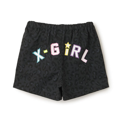 日本童裝 X-girl Stages 防UV 接觸冷感 吸水速乾 遮熱 花紋運動短褲 100-140cm 女童款 夏季 PANTS