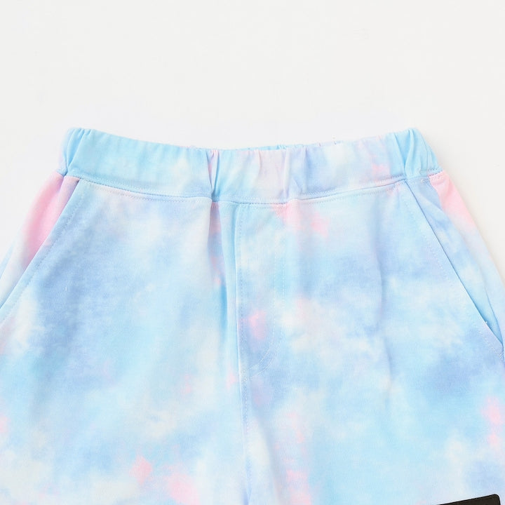 日本童裝 X-girl Stages 防UV 接觸冷感 網眼拼接上衣短褲套裝 80-140cm 女童款 夏季 TOPS PANTS