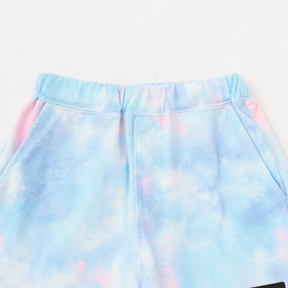 日本童裝 X-girl Stages 防UV 接觸冷感 網眼拼接上衣短褲套裝 80-140cm 女童款 夏季 TOPS PANTS