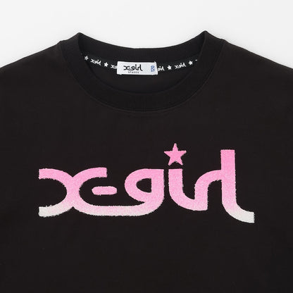 日本童裝 X-girl Stages 防UV 接觸冷感 珠子漸變LOGO印花無袖上衣 100-140cm 女童款 夏季 TOPS