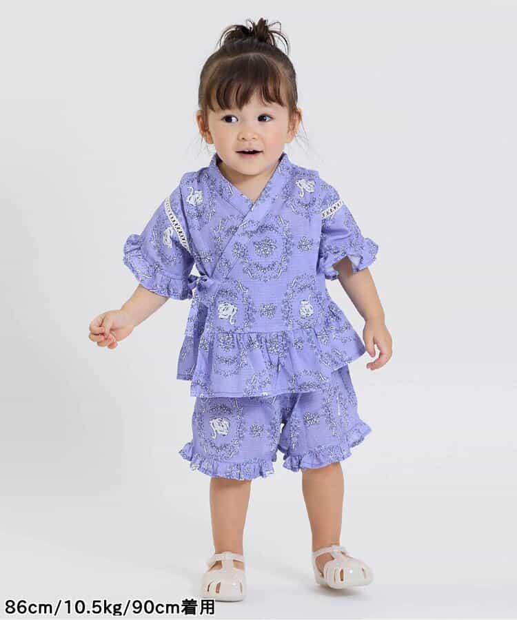 日本童裝 Boribon 日本甚平 日本和服 80-100cm 女童款 夏季 其他品牌童裝 TOPS PANTS 日本夏祭慶典特輯