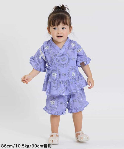 日本童裝 Boribon 日本甚平 日本和服 80-100cm 女童款 夏季 其他品牌童裝 TOPS PANTS 日本夏祭慶典特輯