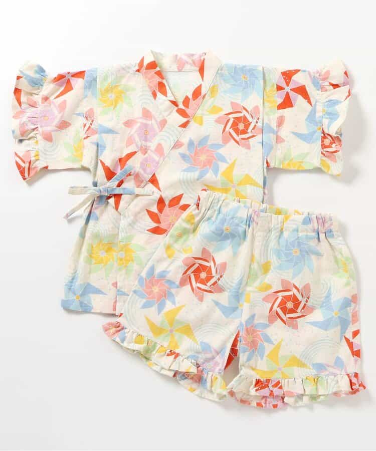 日本童裝 BREEZE 日本甚平 日本和服 80-140cm 女童款 夏季 TOPS PANTS 日本夏祭慶典特輯