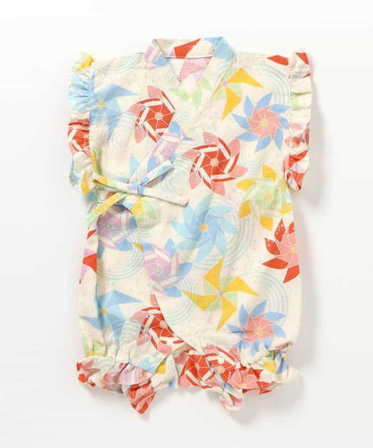 Disney Japanese children's clothing, Jinbei Japanese kimono, 100-150cm, for girls, summer, other brand children's clothing, TOPS PANTS, Japanese Summer Festival Special