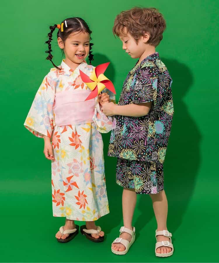 日本童裝 BREEZE 日本浴衣 日本和服 100-140cm 女童款 夏季 DRESSES 日本夏祭慶典特輯