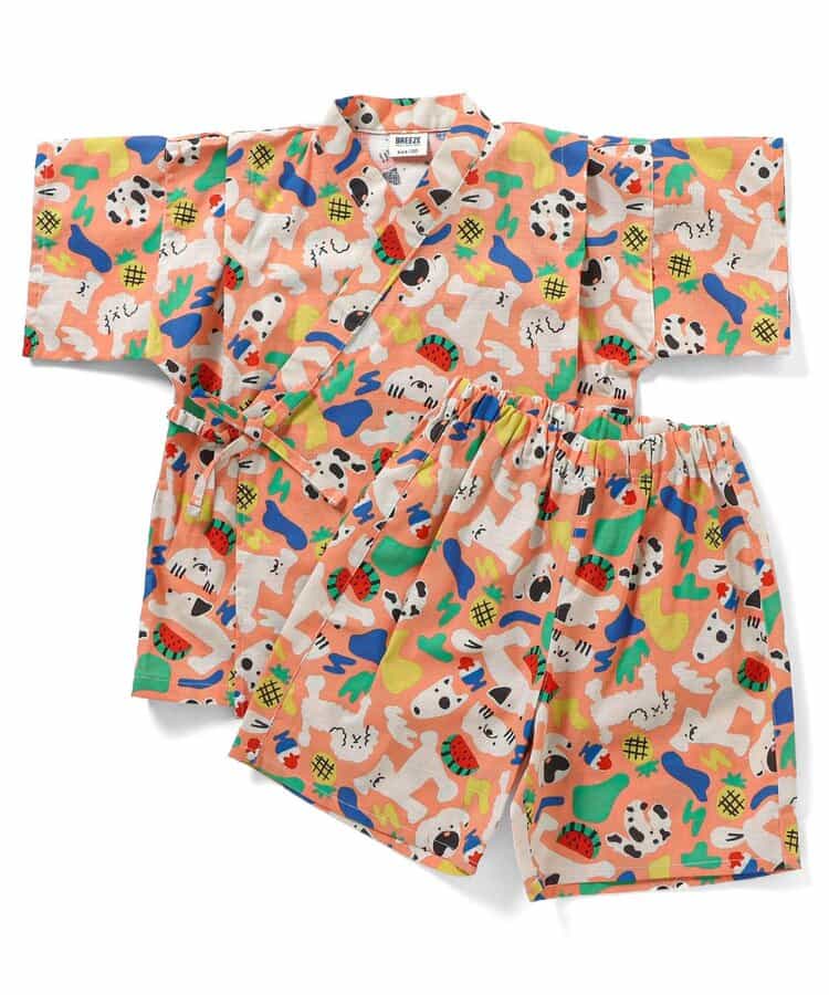 Disney Japanese children's clothing, Jinbei Japanese kimono, 100-150cm, for girls, summer, other brand children's clothing, TOPS PANTS, Japanese Summer Festival Special