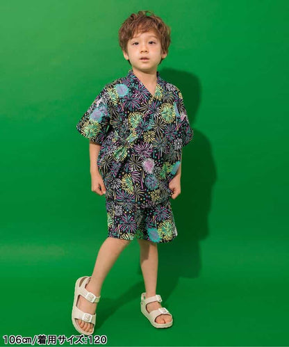 Disney Japanese children's clothing, Jinbei Japanese kimono, 100-150cm, for girls, summer, other brand children's clothing, TOPS PANTS, Japanese Summer Festival Special