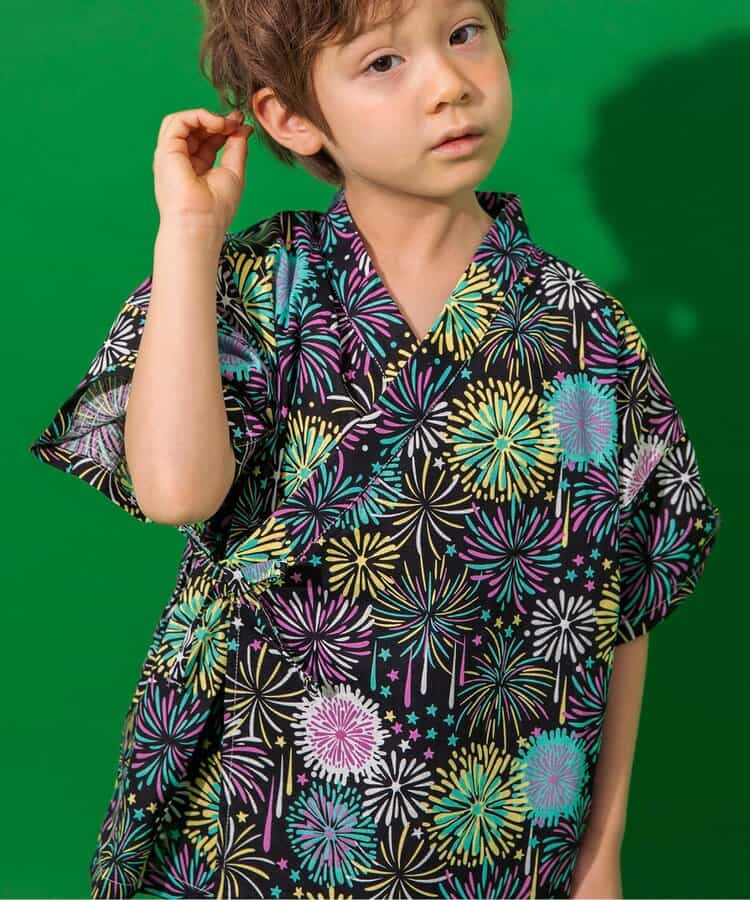 Disney Japanese children's clothing, Jinbei Japanese kimono, 100-150cm, for girls, summer, other brand children's clothing, TOPS PANTS, Japanese Summer Festival Special