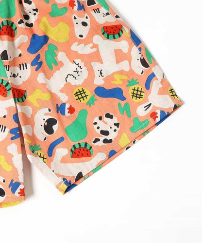 Disney Japanese children's clothing, Jinbei Japanese kimono, 100-150cm, for girls, summer, other brand children's clothing, TOPS PANTS, Japanese Summer Festival Special