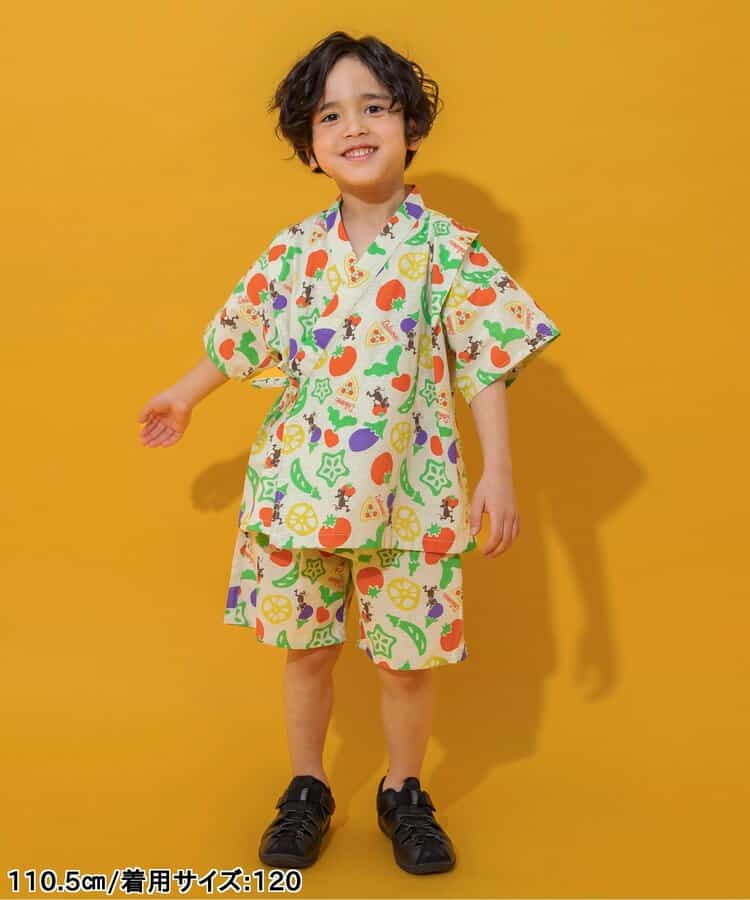 Disney Japanese children's clothing, Jinbei Japanese kimono, 100-150cm, for girls, summer, other brand children's clothing, TOPS PANTS, Japanese Summer Festival Special