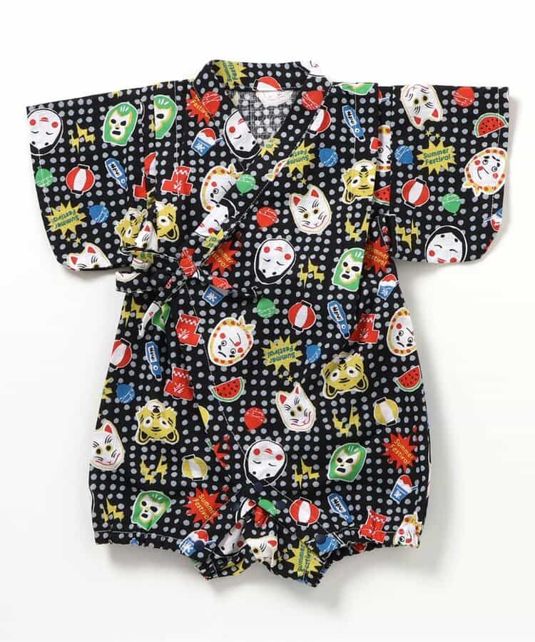 日本童裝 BREEZE 日本甚平 日本和服 70-80cm 男童款 初生嬰兒 夏季 Jumpsuit 日本夏祭慶典特輯