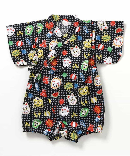 Disney Japanese children's clothing, Jinbei Japanese kimono, 100-150cm, for girls, summer, other brand children's clothing, TOPS PANTS, Japanese Summer Festival Special