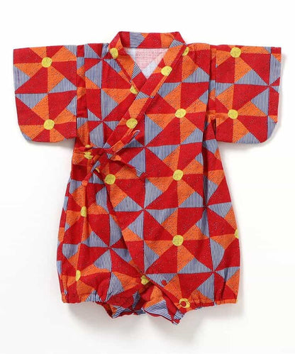 日本童裝 BREEZE 日本甚平 日本和服 70-80cm 男童款 初生嬰兒 夏季 Jumpsuit 日本夏祭慶典特輯