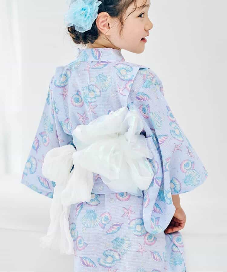 日本童裝 apres les cours 薄紗/極光腰帶 日本浴衣 日本甚平 日本和服 女童款 夏季 其他品牌童裝 日本夏祭慶典特輯