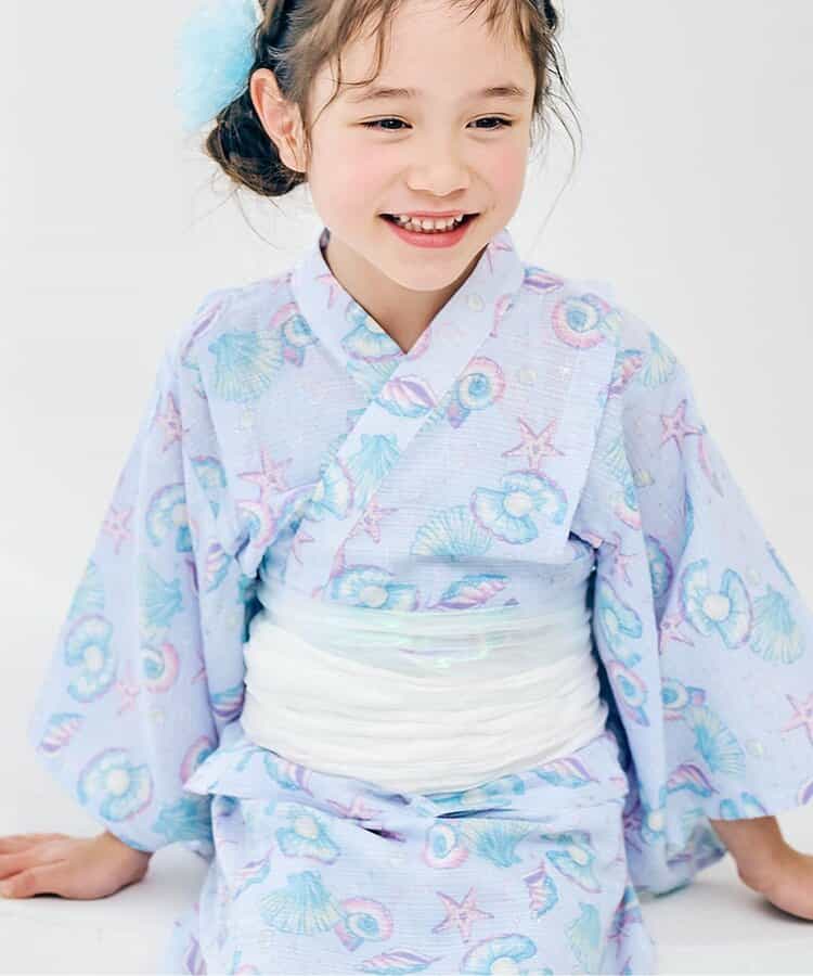日本童裝 apres les cours 薄紗/極光腰帶 日本浴衣 日本甚平 日本和服 女童款 夏季 其他品牌童裝 日本夏祭慶典特輯
