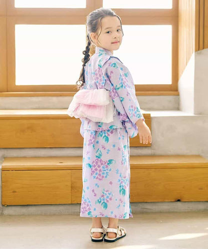 日本童裝 apres les cours 薄紗/極光腰帶 日本浴衣 日本甚平 日本和服 女童款 夏季 其他品牌童裝 日本夏祭慶典特輯