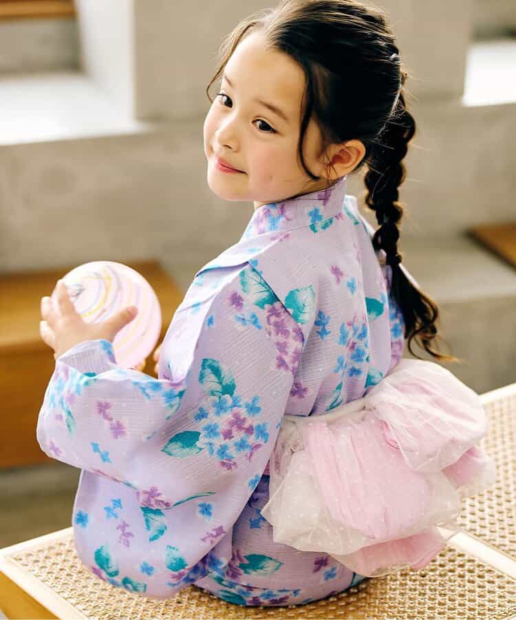 日本童裝 apres les cours 薄紗/極光腰帶 日本浴衣 日本甚平 日本和服 女童款 夏季 其他品牌童裝 日本夏祭慶典特輯