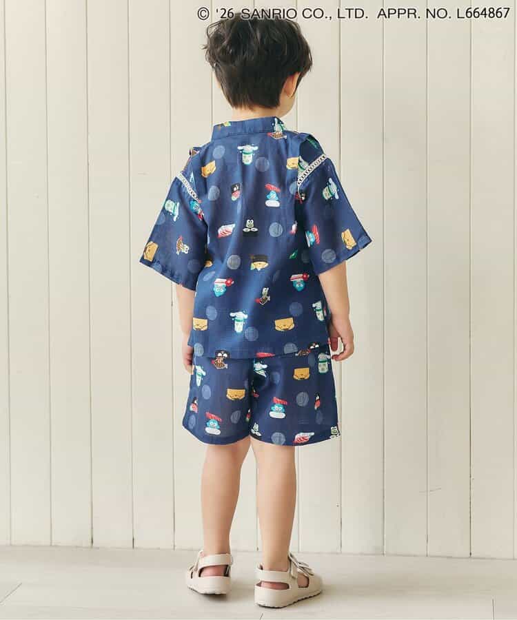 日本童裝 apres les cours x Sanrio 日本甚平 日本和服 80-130cm 男童款 夏季 TOPS PANTS 日本夏祭慶典特輯