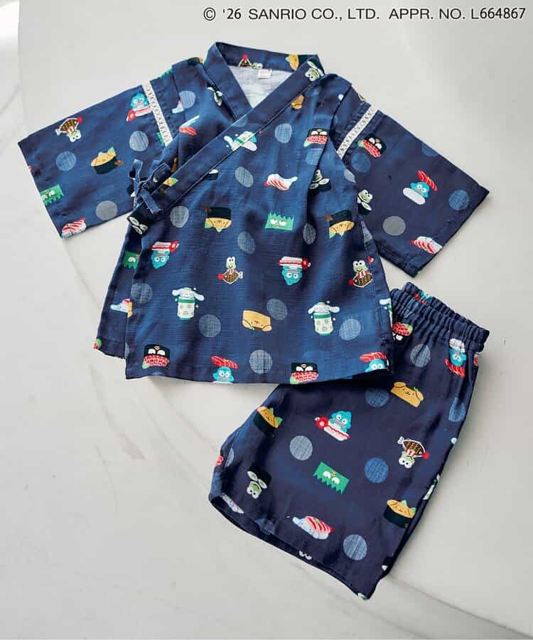 日本童裝 apres les cours x Sanrio 日本甚平 日本和服 80-130cm 男童款 夏季 TOPS PANTS 日本夏祭慶典特輯
