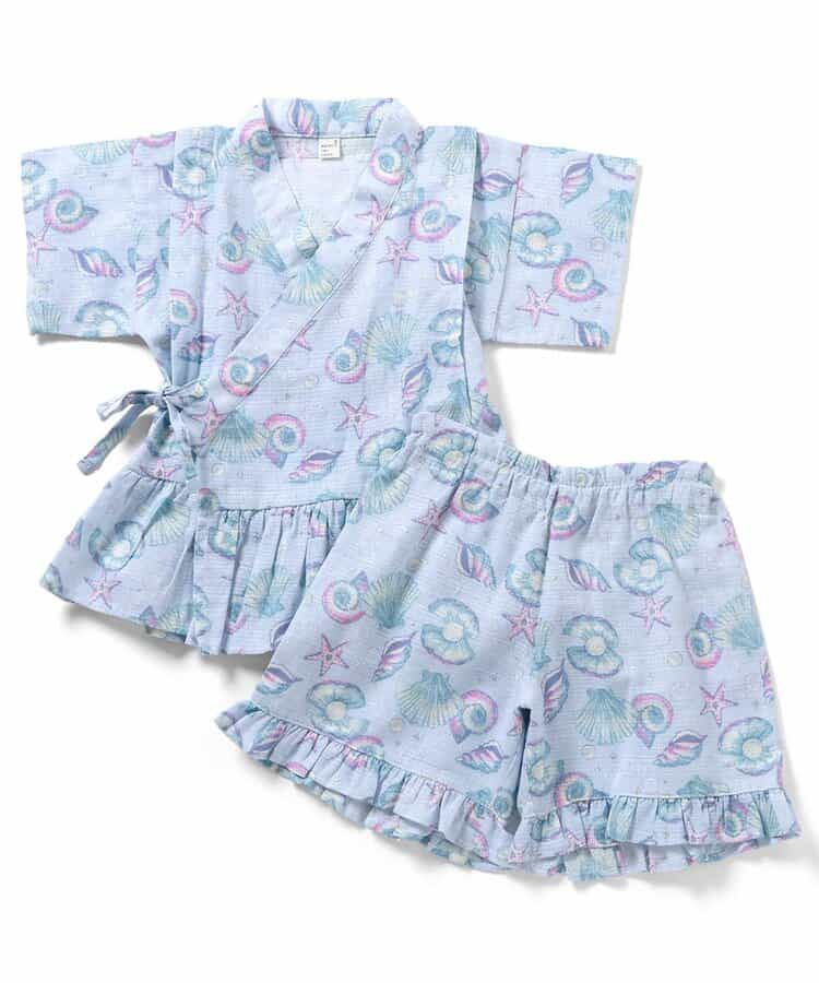 Disney Japanese children's clothing, Jinbei Japanese kimono, 100-150cm, for girls, summer, other brand children's clothing, TOPS PANTS, Japanese Summer Festival Special