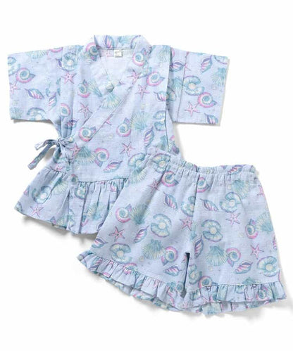 Disney Japanese children's clothing, Jinbei Japanese kimono, 100-150cm, for girls, summer, other brand children's clothing, TOPS PANTS, Japanese Summer Festival Special