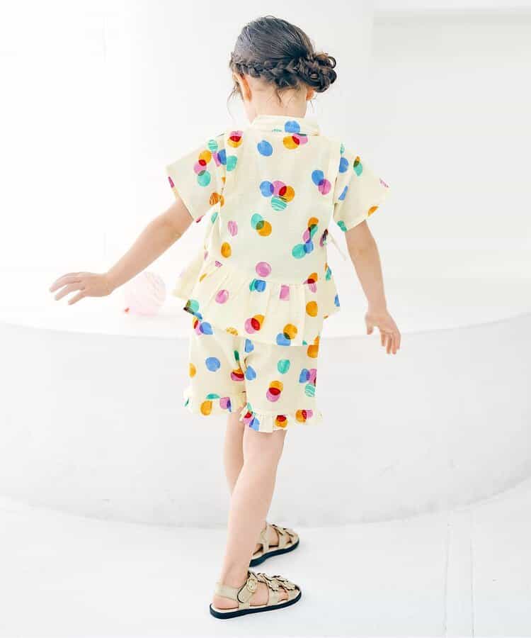 Disney Japanese children's clothing, Jinbei Japanese kimono, 100-150cm, for girls, summer, other brand children's clothing, TOPS PANTS, Japanese Summer Festival Special