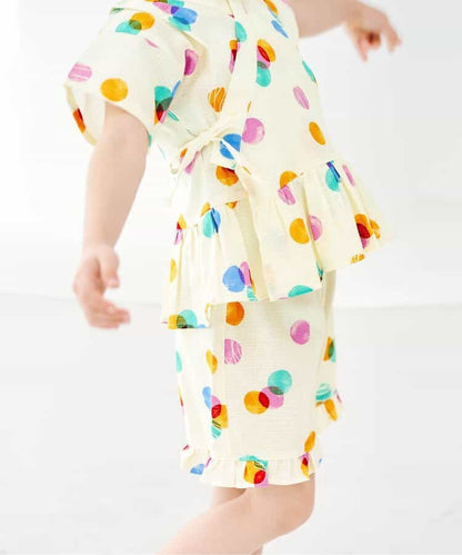 Disney Japanese children's clothing, Jinbei Japanese kimono, 100-150cm, for girls, summer, other brand children's clothing, TOPS PANTS, Japanese Summer Festival Special