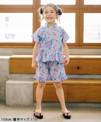 Disney Japanese children's clothing, Jinbei Japanese kimono, 100-150cm, for girls, summer, other brand children's clothing, TOPS PANTS, Japanese Summer Festival Special