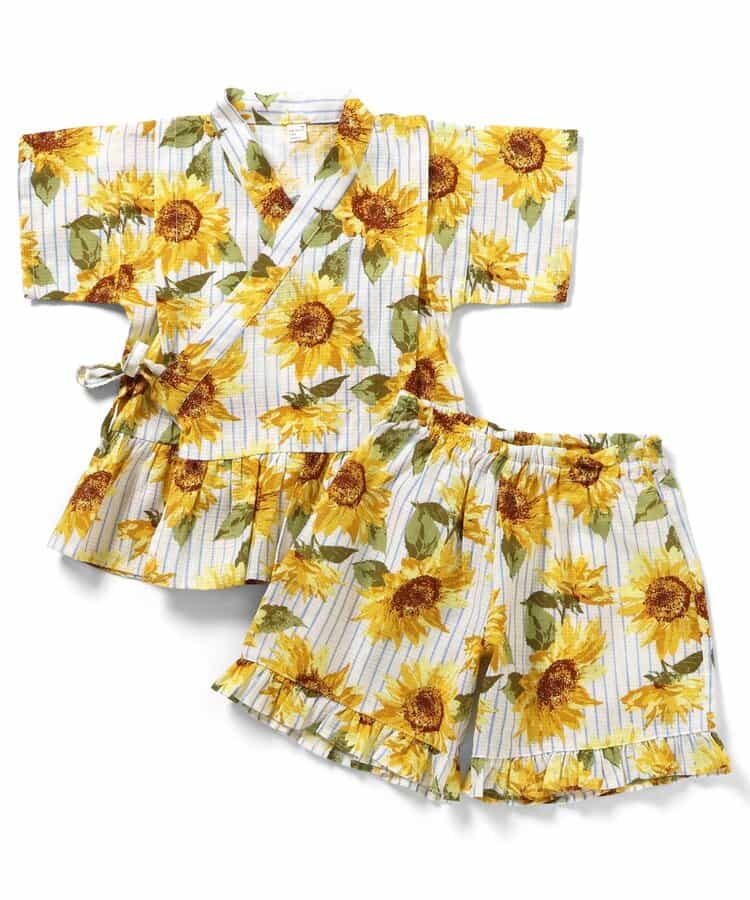 Disney Japanese children's clothing, Jinbei Japanese kimono, 100-150cm, for girls, summer, other brand children's clothing, TOPS PANTS, Japanese Summer Festival Special