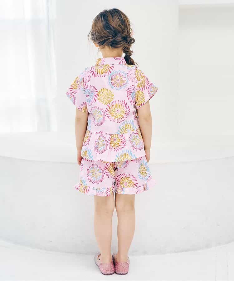 Disney Japanese children's clothing, Jinbei Japanese kimono, 100-150cm, for girls, summer, other brand children's clothing, TOPS PANTS, Japanese Summer Festival Special